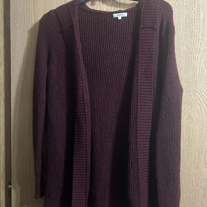 Mudd Deep Red Women's Cardigan